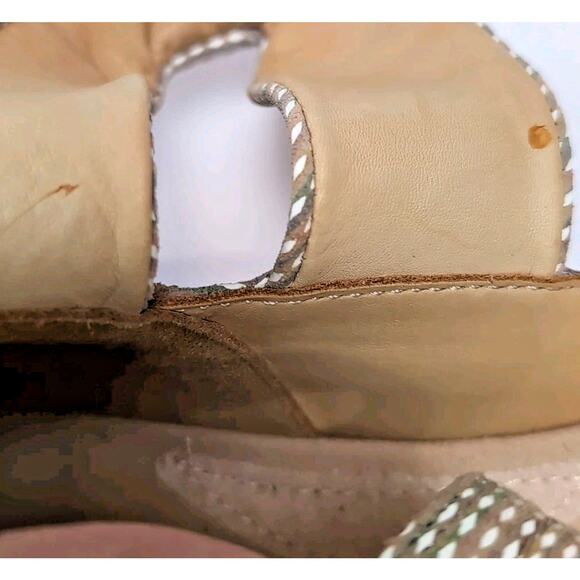 Ziera Doxie Sandals Women's EU 41 W US 10.5 Cross Strap Leather Neutral Print - Picture 13 of 16